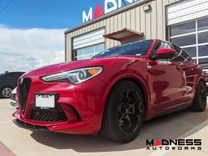  Alfa Romeo Stelvio Front Splitter - Carbon Fiber - Quadrifoglio
